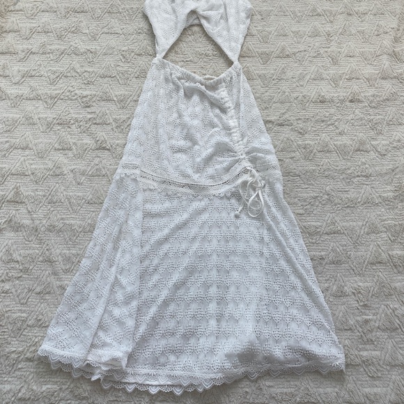 Brand new Waimari Eliza beach cover up cutout lace crochet knit midi dress - Picture 4 of 5